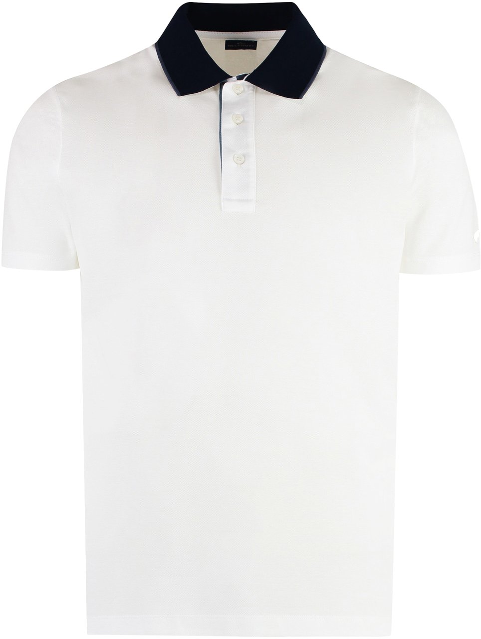 Paul & Shark Short sleeve cotton polo shirt Wit