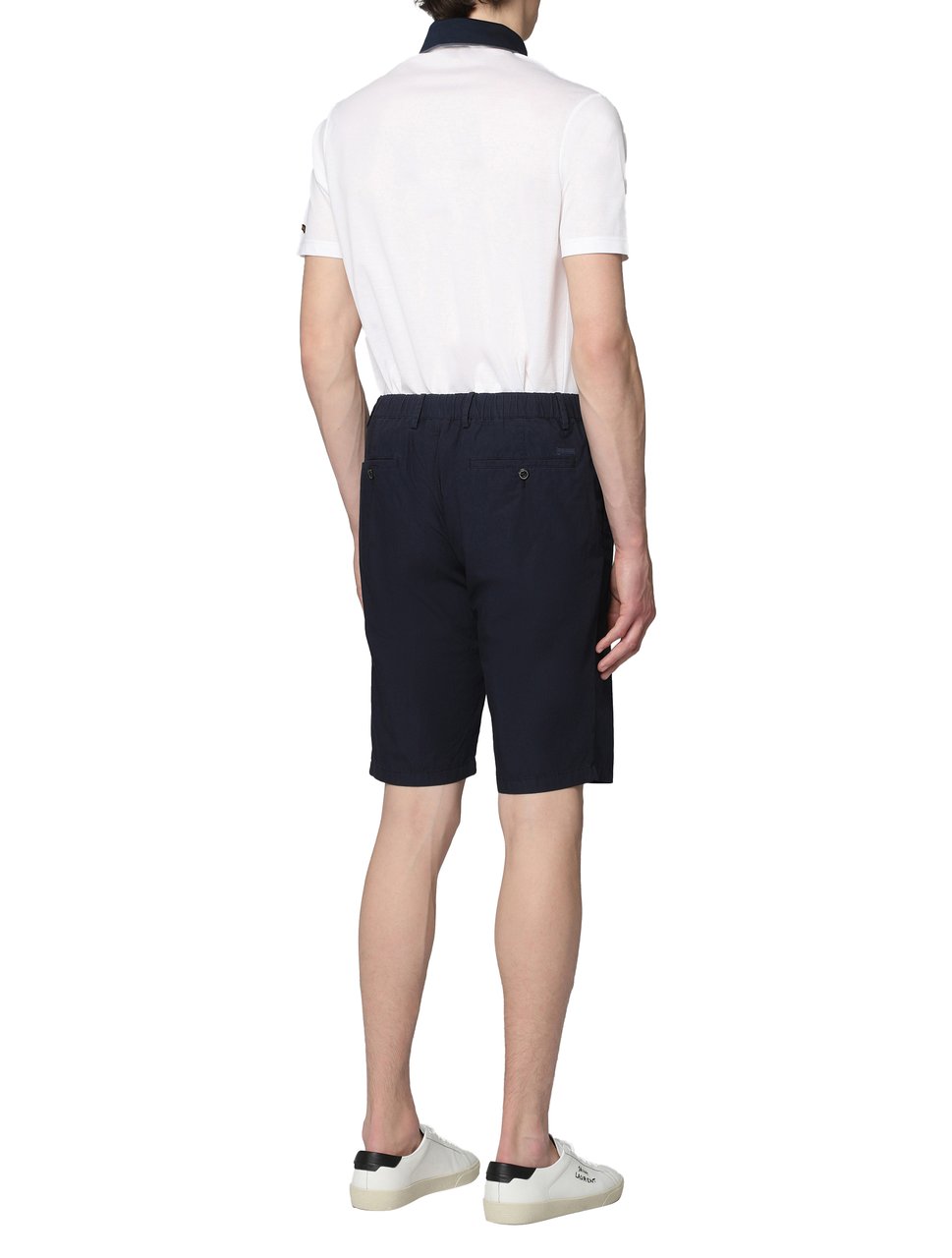 Paul & Shark Short sleeve cotton polo shirt Wit