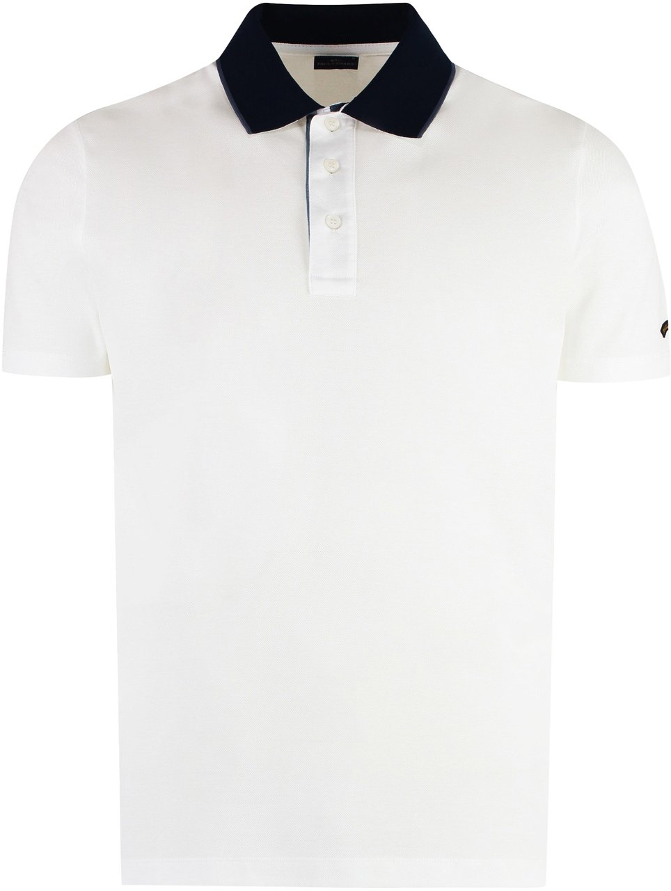 Paul & Shark Short sleeve cotton polo shirt Wit