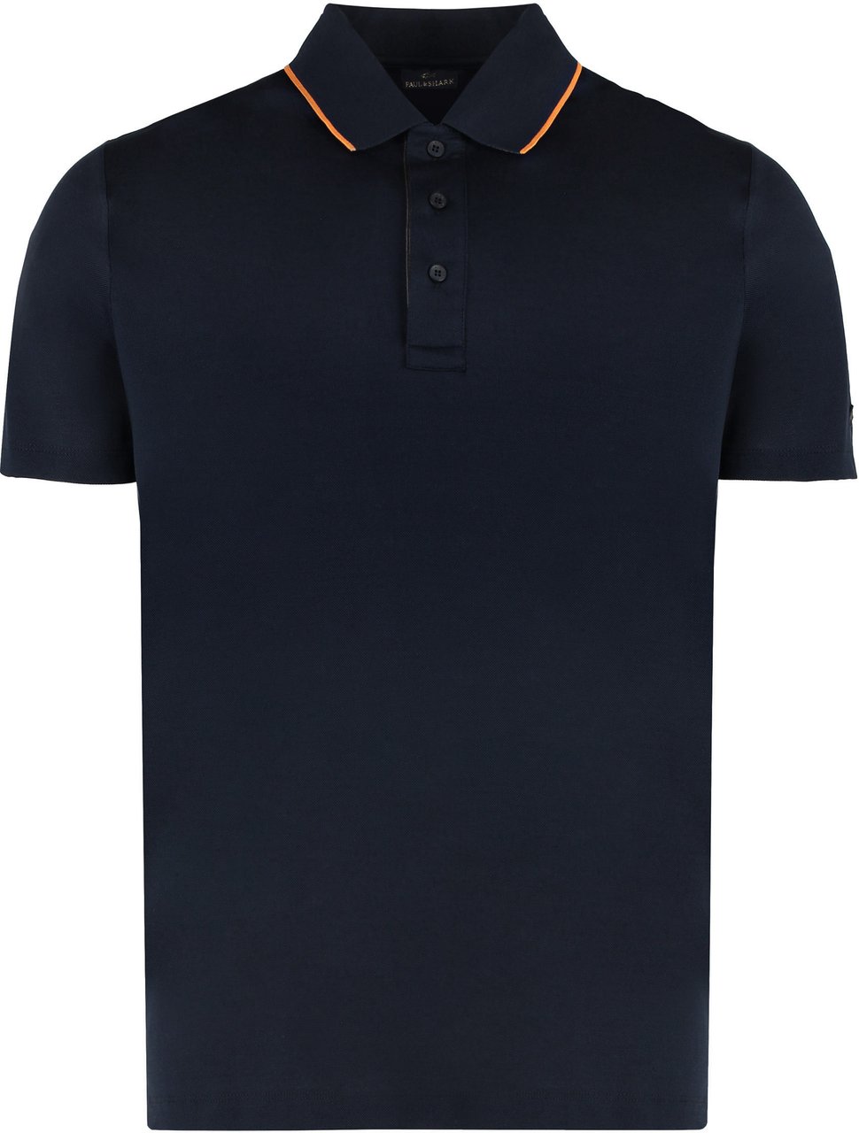 Paul & Shark Short sleeve cotton polo shirt Blauw