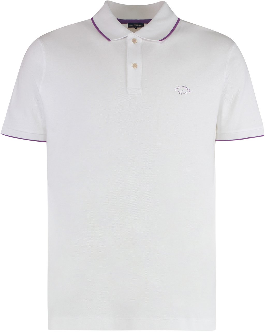 Paul & Shark Cotton-piqué polo shirt Wit