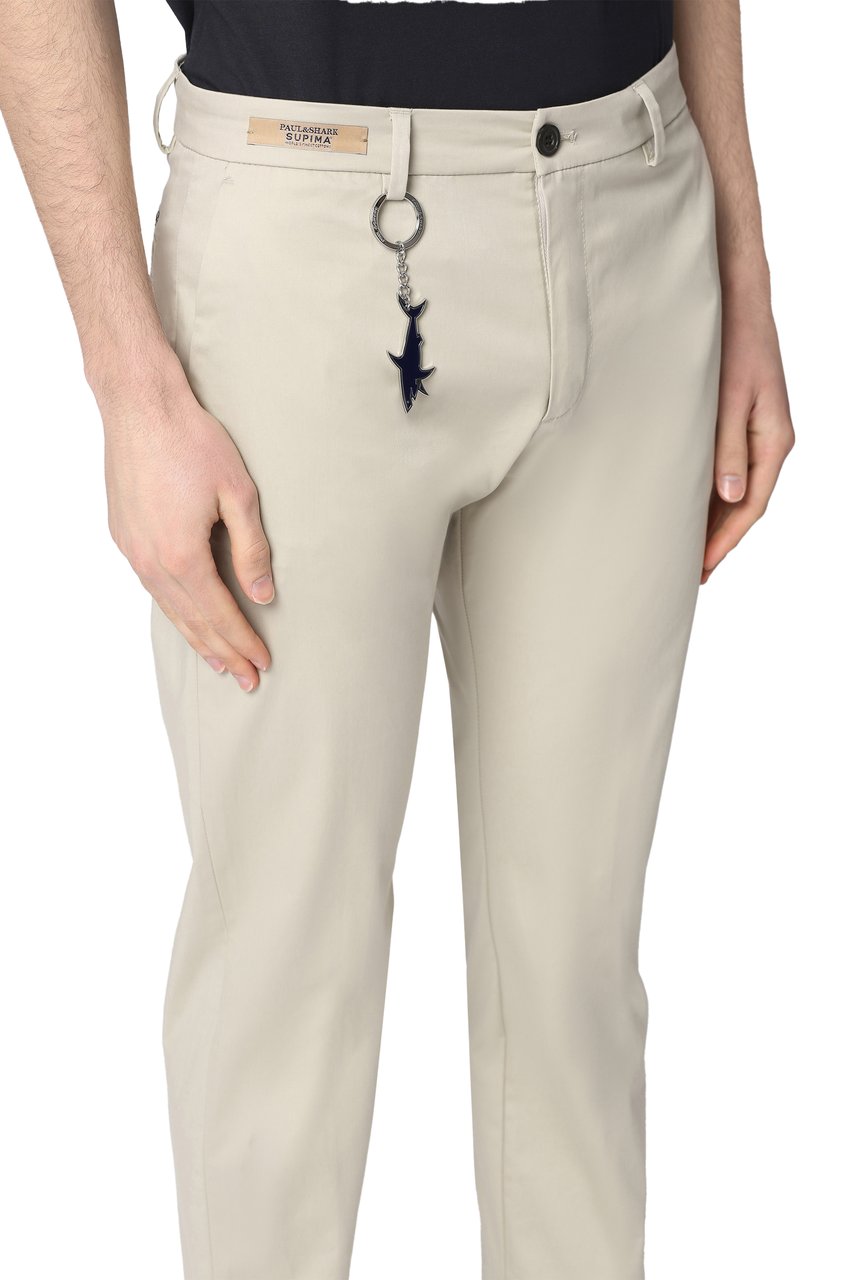 Paul & Shark Stretch cotton trousers Neutraal