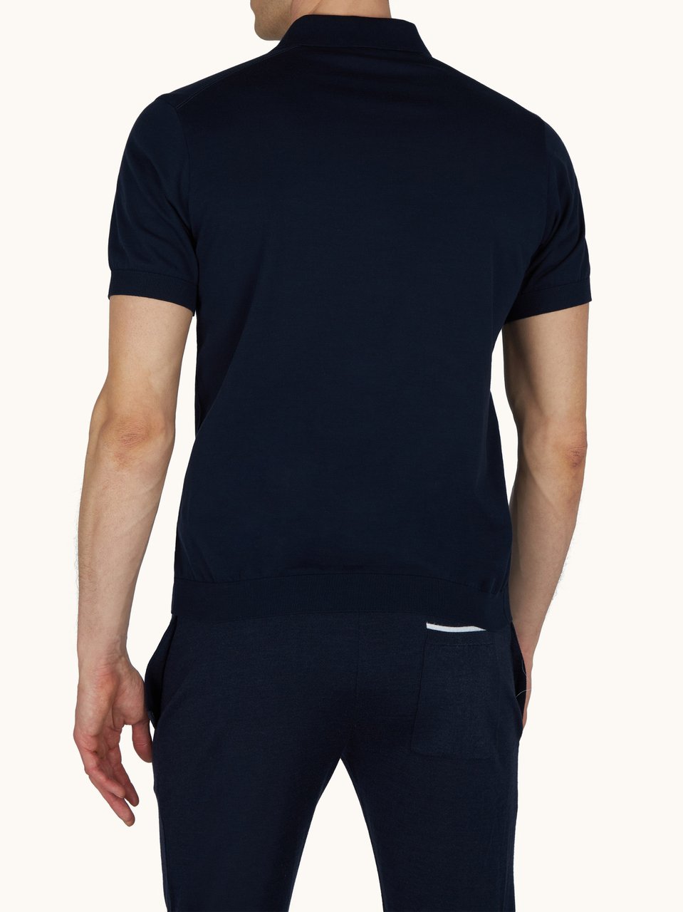 Paul & Shark Blue Polo Bottoni Classic Cotton Polo Zwart