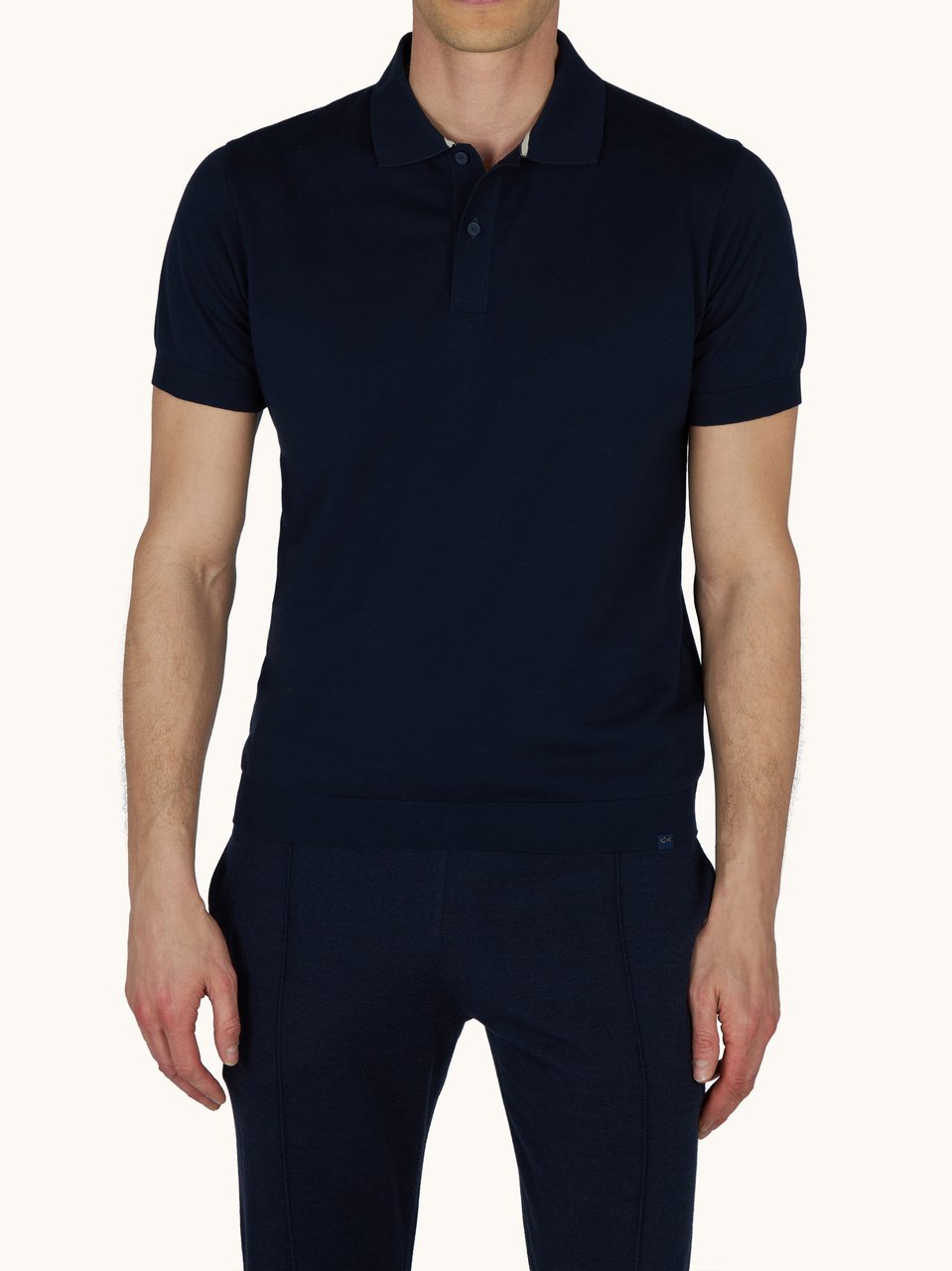 Paul & Shark Blue Polo Bottoni Classic Cotton Polo Zwart