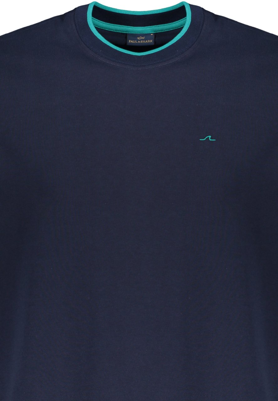 Paul & Shark Dark Blue T-shirt Soft and Versatile Blauw