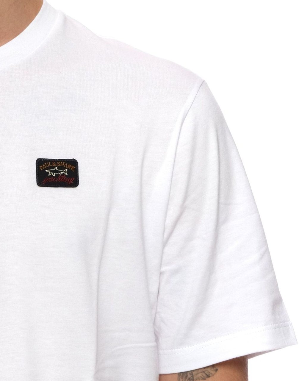 Paul & Shark White Crewneck T-Shirt Wit