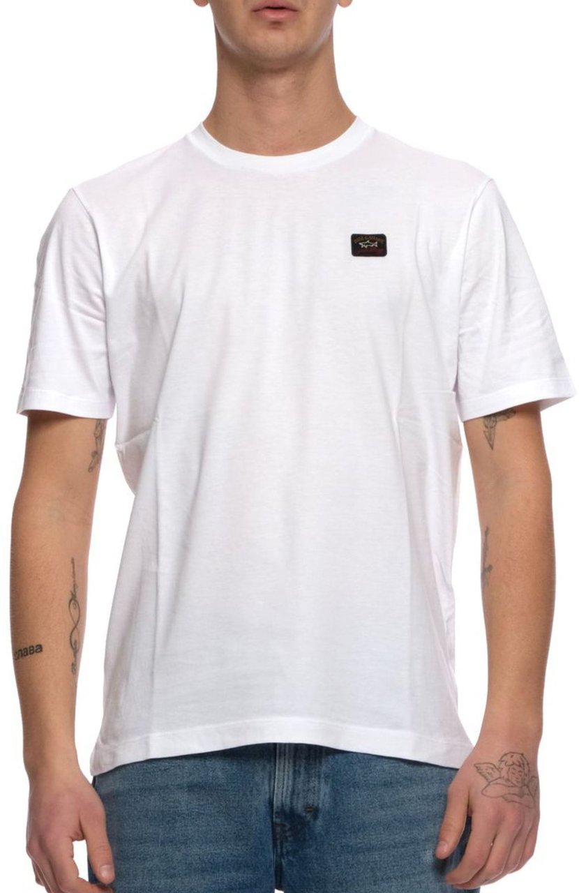 Paul & Shark White Crewneck T-Shirt Wit