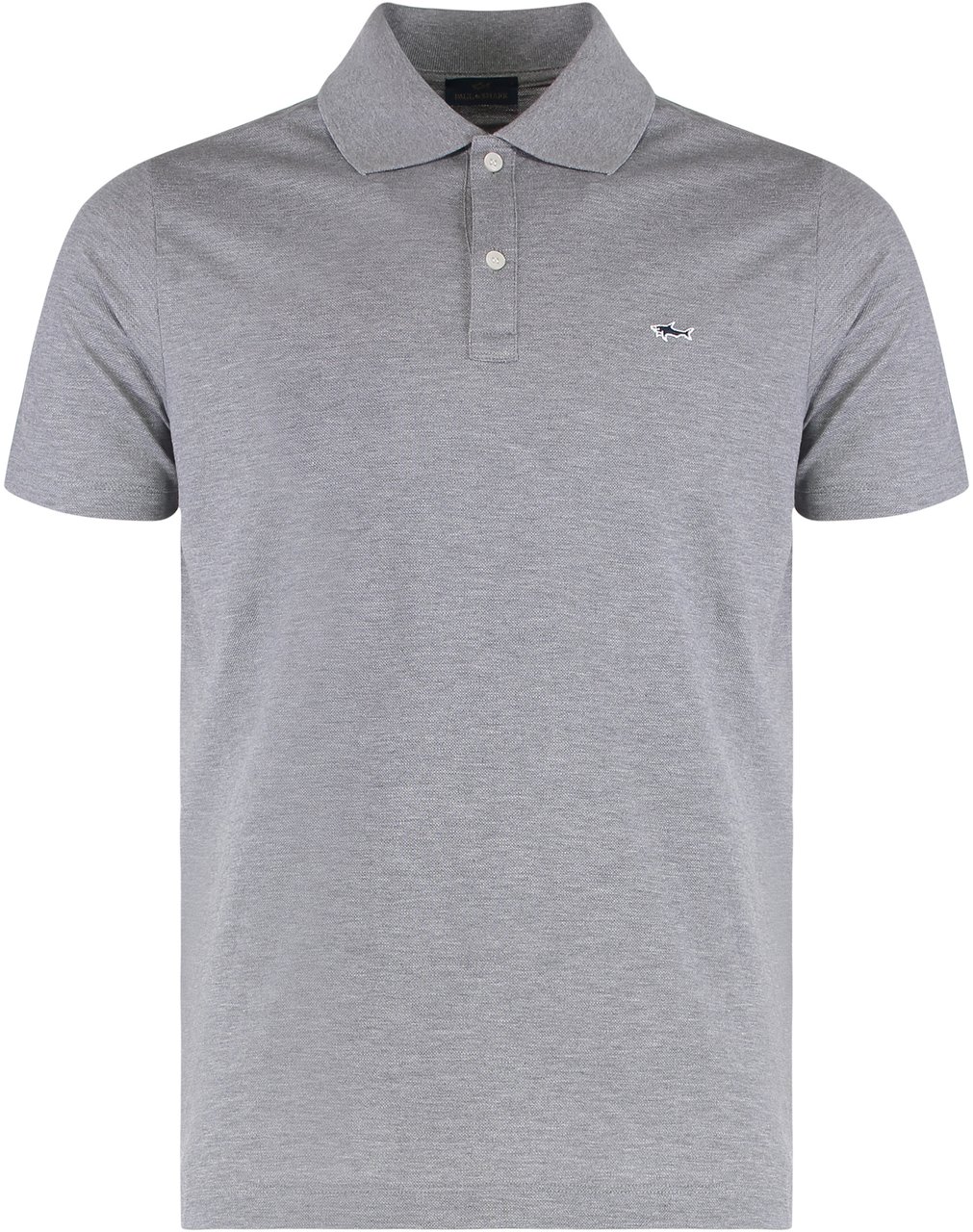 Paul & Shark Cotton piqué polo shirt Grijs