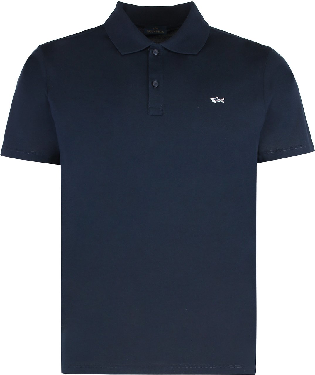 Paul & Shark Cotton pique polo Blauw