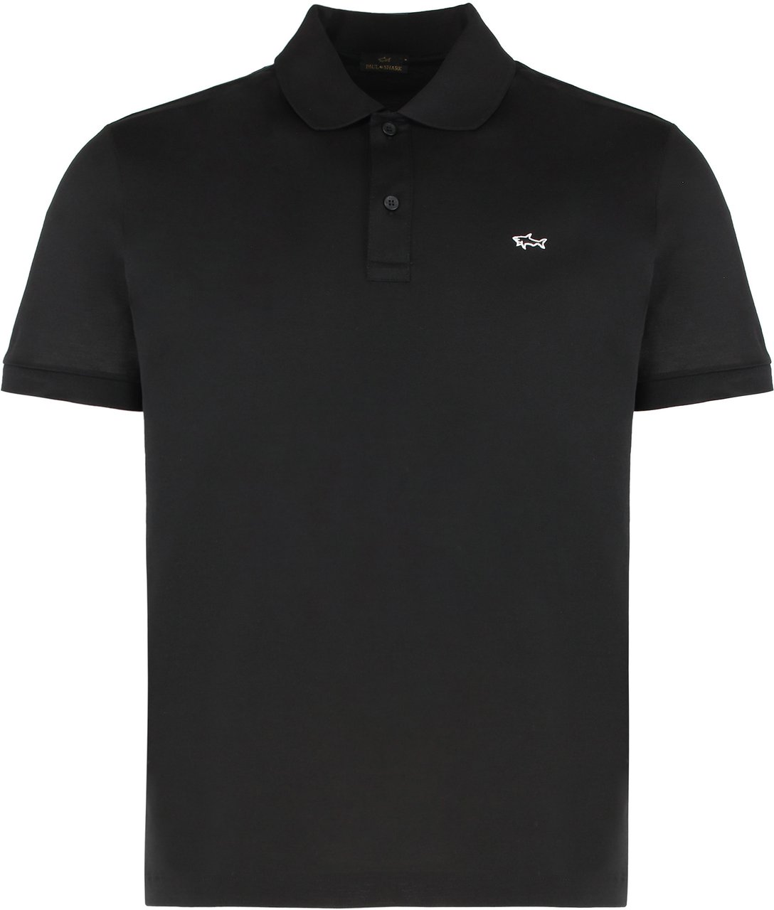 Paul & Shark Cotton piqué polo shirt Zwart