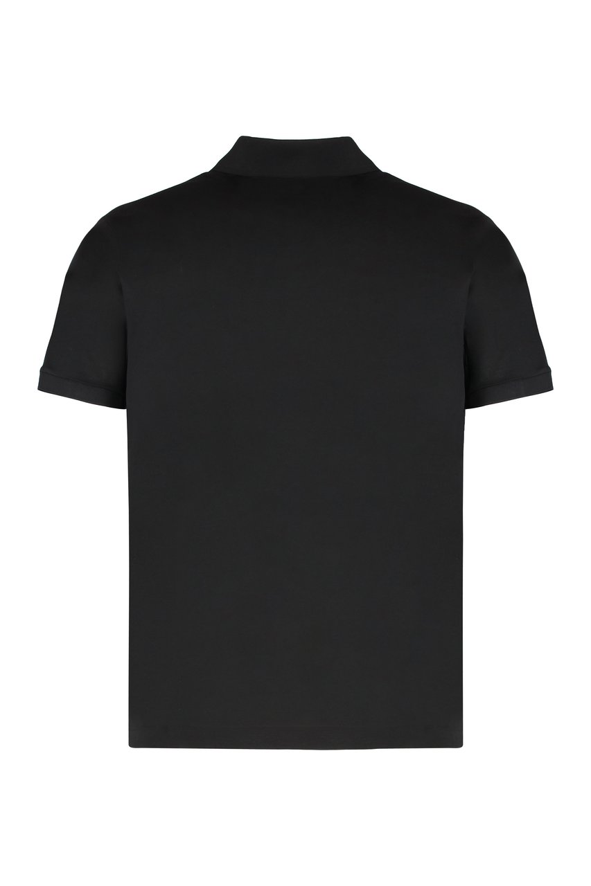 Paul & Shark Cotton piqué polo shirt Zwart