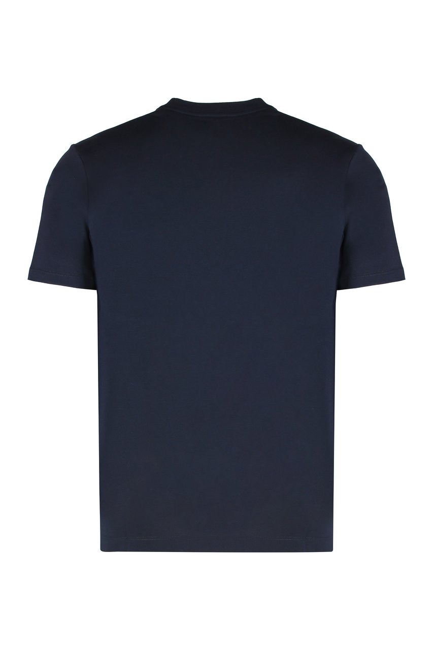 Paul & Shark T-shirt in cotton jersey with logo print Blauw