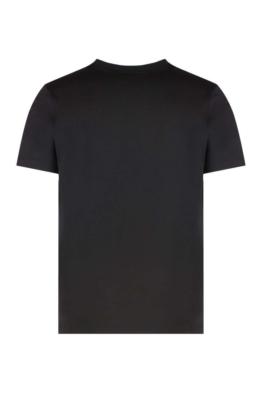 Paul & Shark Cotton t-shirt with logo print Zwart