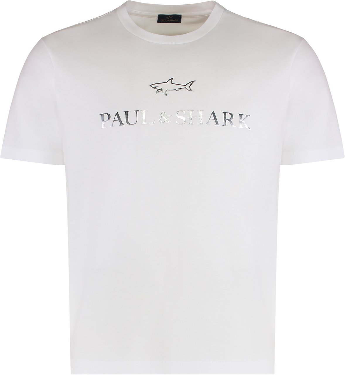 Paul & Shark Logo print cotton t.shirt Wit