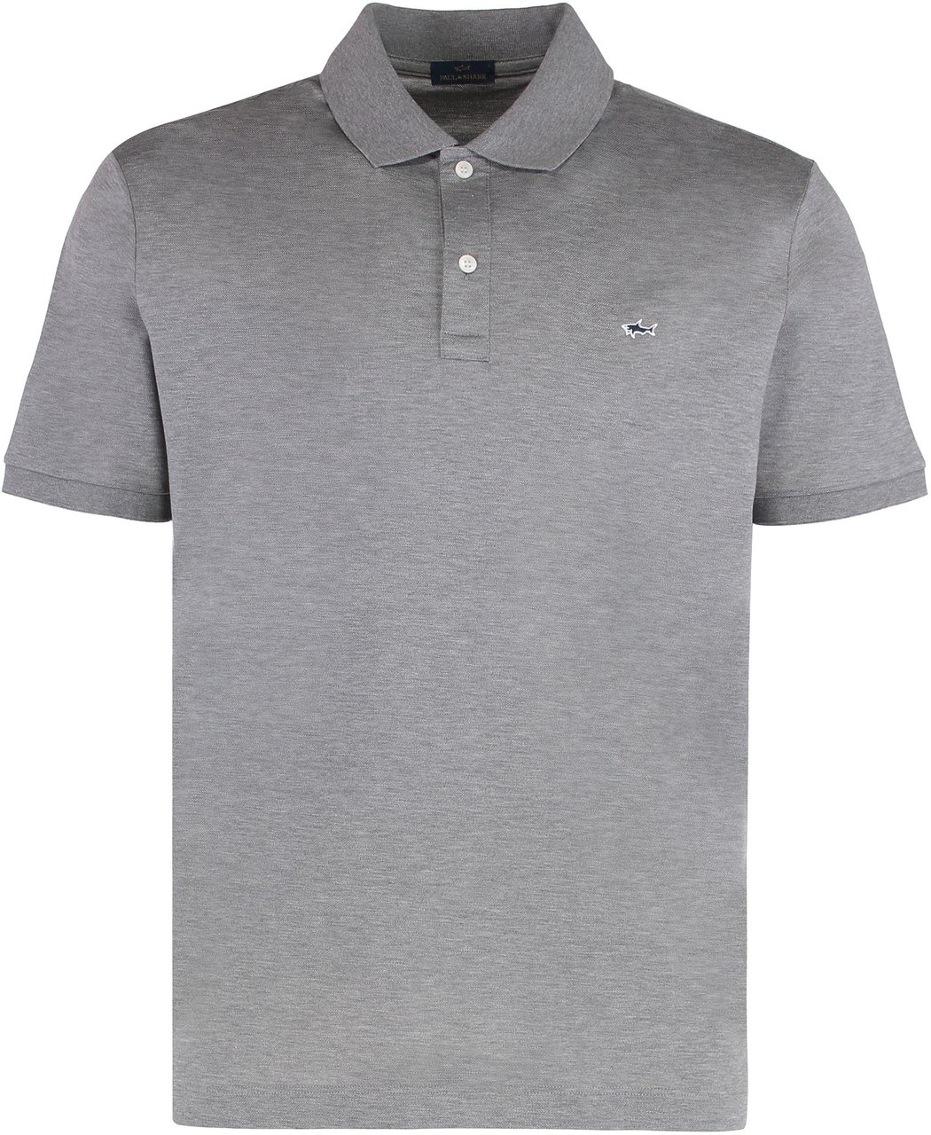 Paul & Shark Cotton piqué polo shirt Grijs