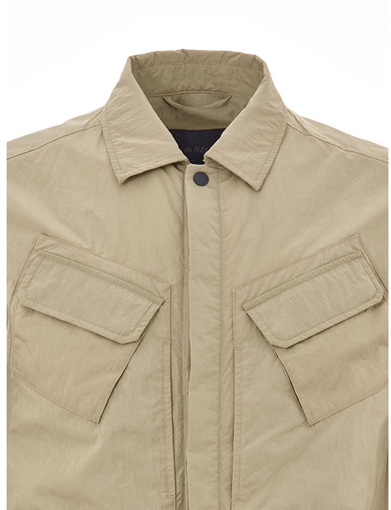 Paul & Shark Beige Polyester Coat Beige