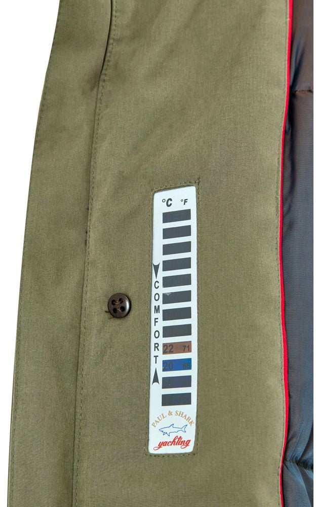 Paul & Shark Paul & Shark Green Polyester Coat Groen