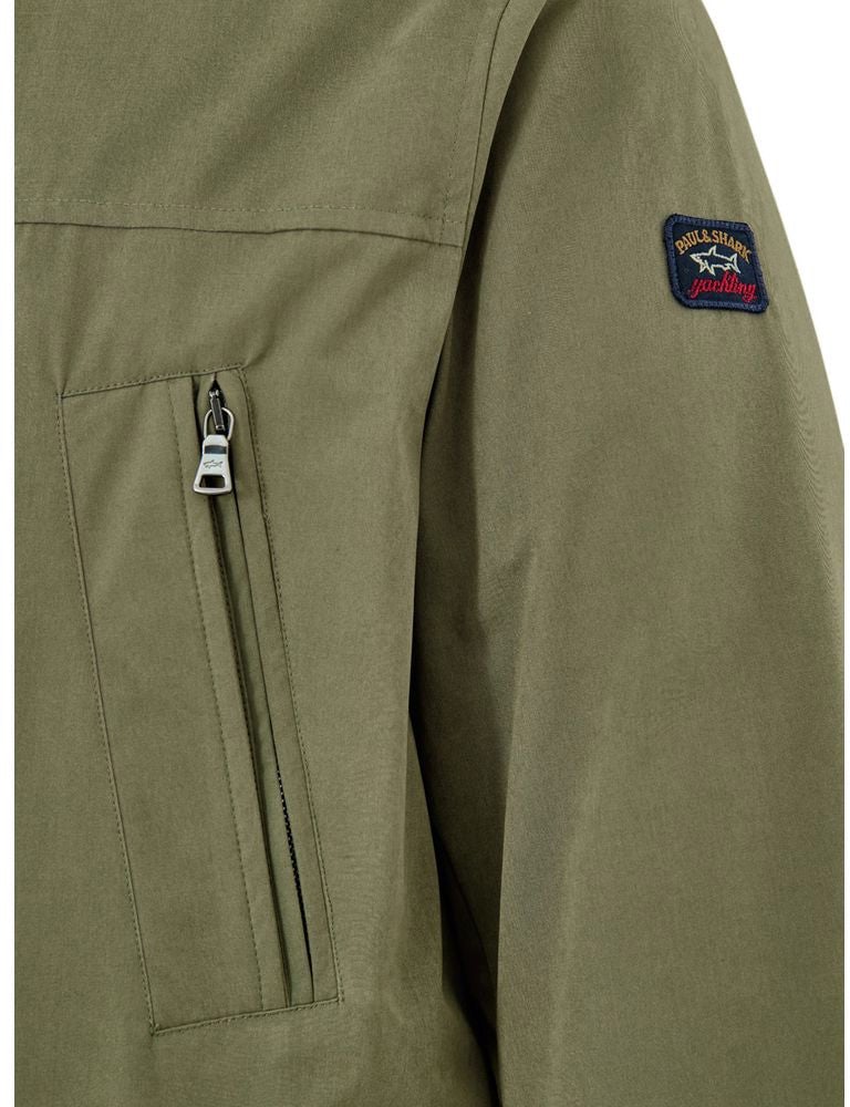 Paul & Shark Paul & Shark Green Polyester Coat Groen