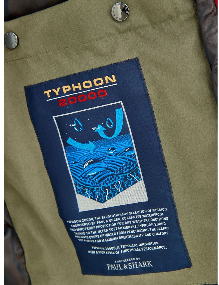 Paul & Shark Paul & Shark Green Polyester Coat Groen