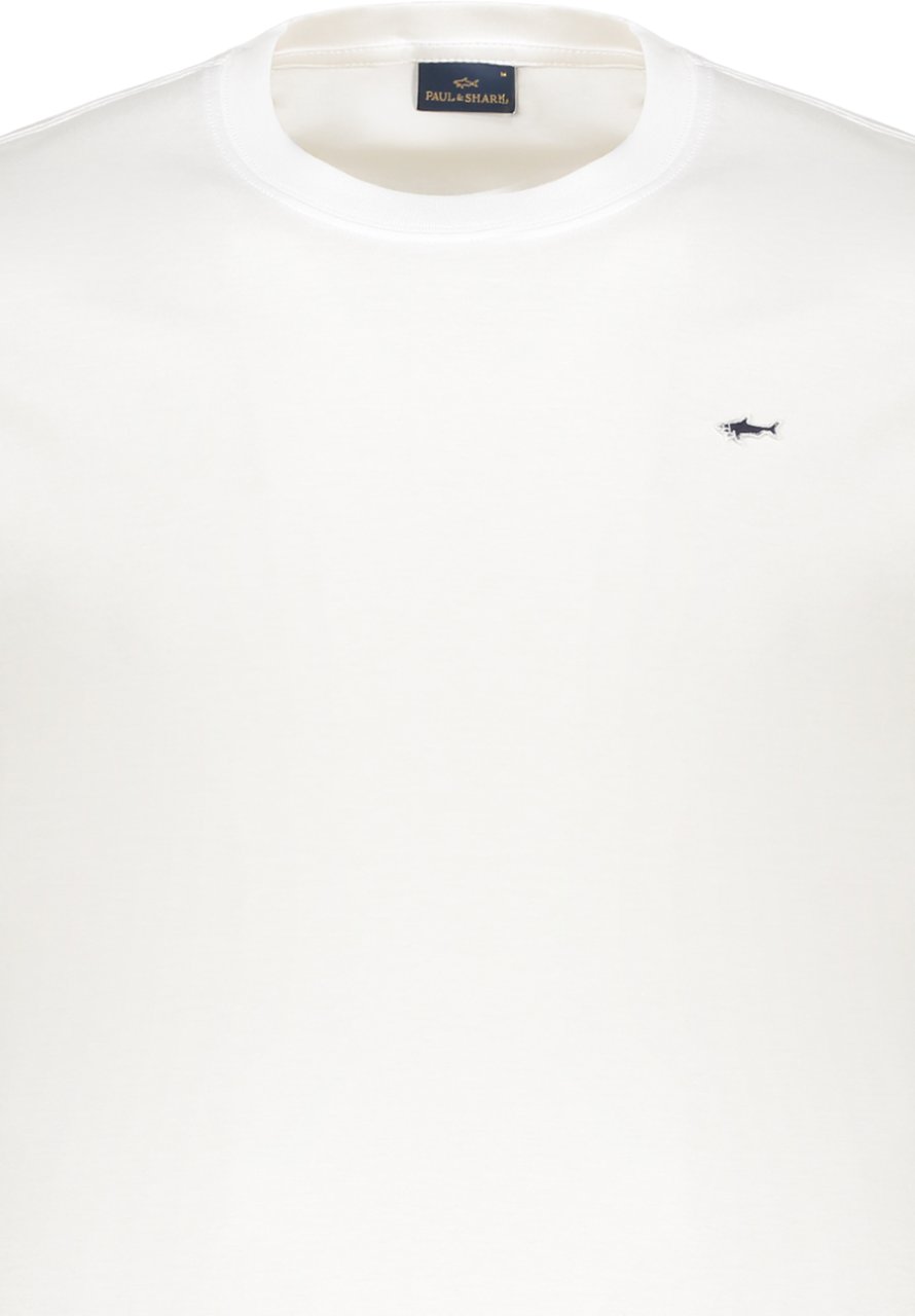 Paul & Shark White long-sleeve versatile T-shirt Wit