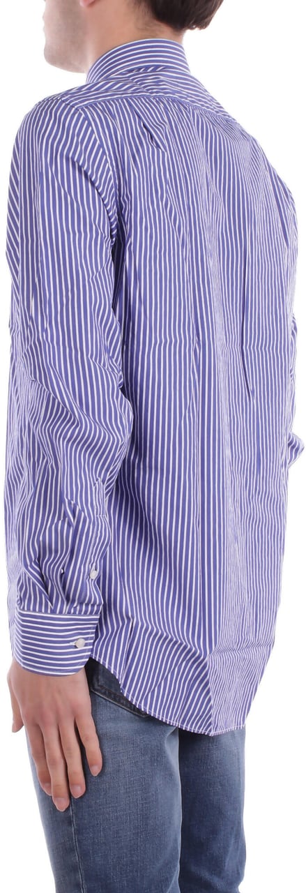 Paul & Shark Shirts Riga Larga Blu Blauw