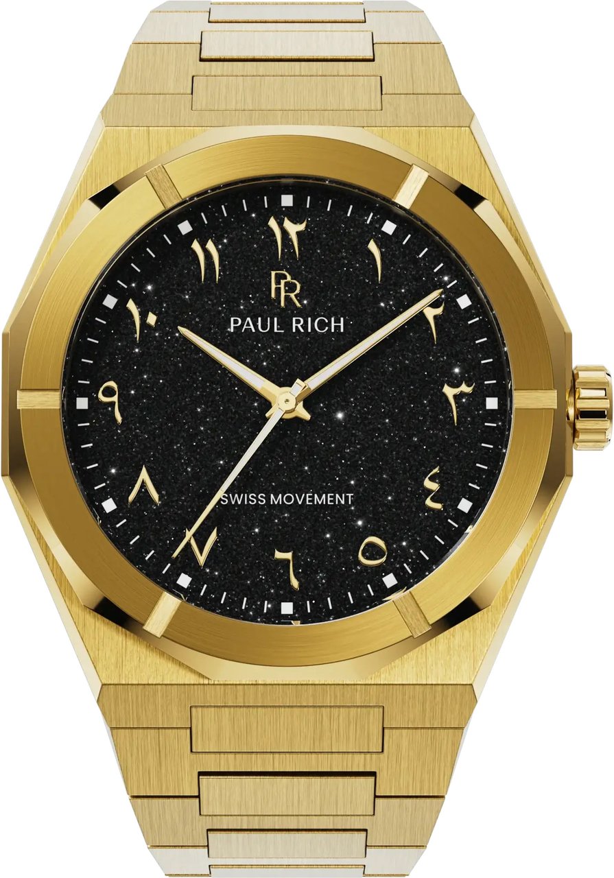 Paul Rich Star Dust II Obsidian Desert ARAB210 horloge Zwart