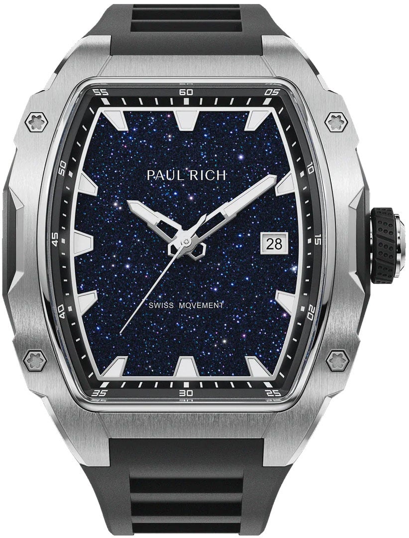 Paul Rich Astro Classic Abyss Silver Black AS01 horloge Blauw