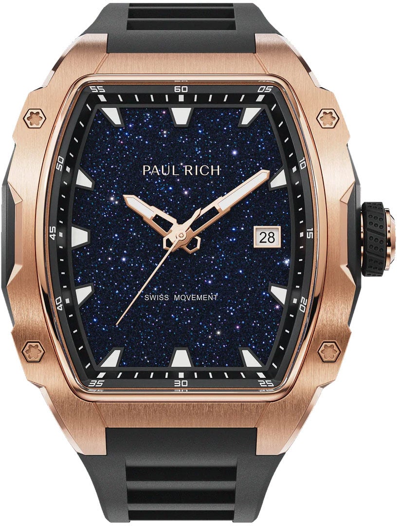 Paul Rich Astro Classic Eclipse Rose Gold AS05 horloge Blauw