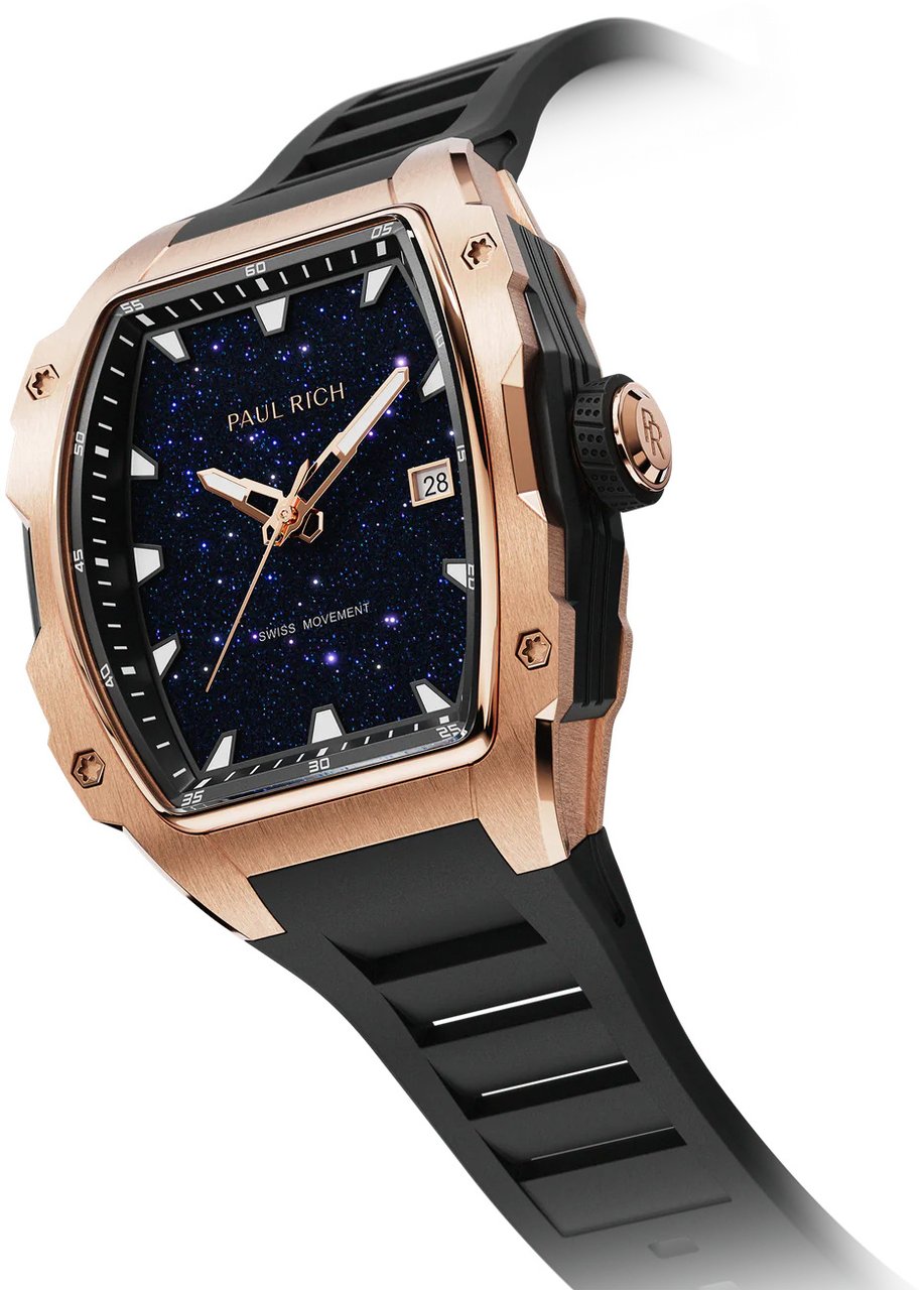Paul Rich Astro Classic Eclipse Rose Gold AS05 horloge Blauw