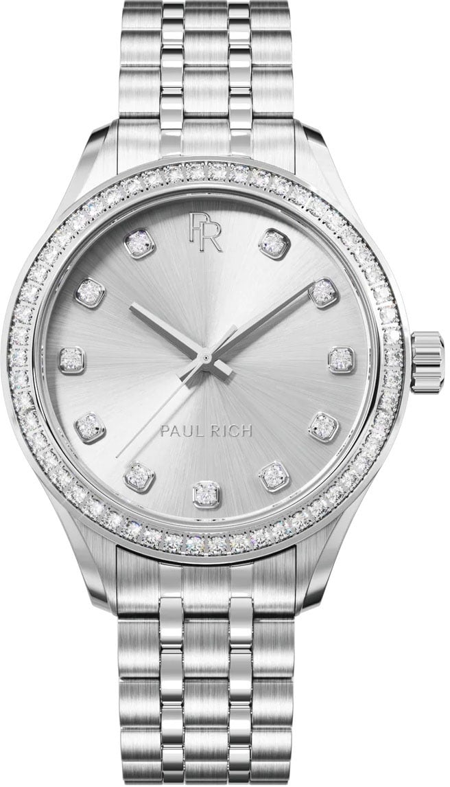 Paul Rich Crystelle Silver CRY02 dameshorloge Zilver