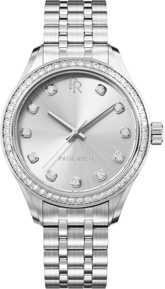Paul Rich Crystelle Silver CRY02 dameshorloge Zilver