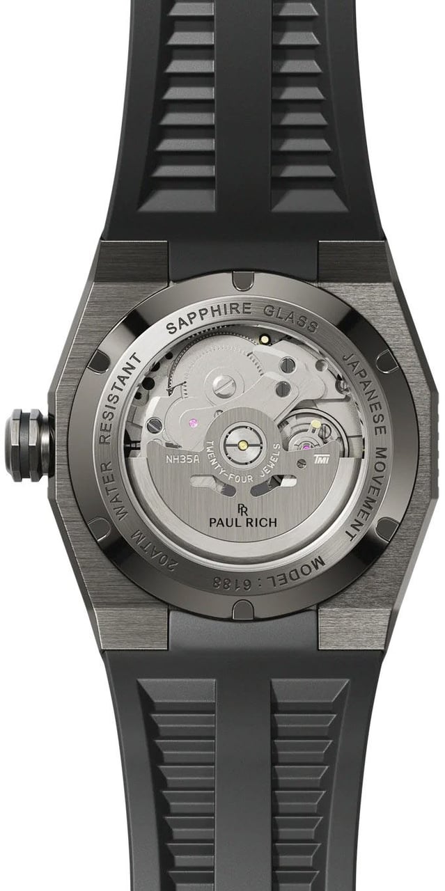 Paul Rich Aquacarbon Pro Forged Grey DIV01-A automatisch horloge Blauw