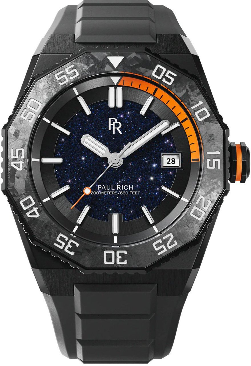 Paul Rich Aquacarbon Pro Shadow Black DIV02 horloge Blauw