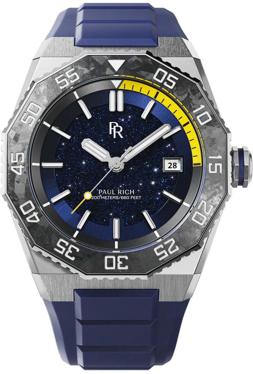 Paul Rich Aquacarbon Pro Horizon Blue DIV04 horloge Blauw