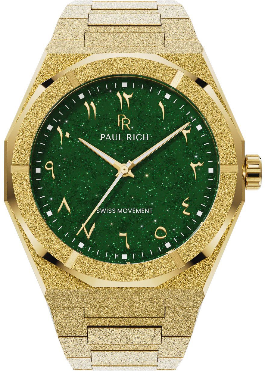 Paul Rich Frosted Star Dust II Emerald Dune Arabic Gold FARAB208 horloge Groen