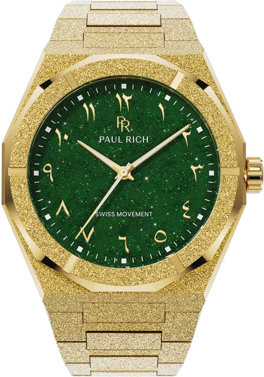 Paul Rich Frosted Star Dust II Emerald Dune Arabic Gold FARAB208 horloge Groen