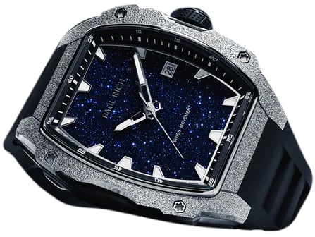 Paul Rich Astro Abyss Silver FAS02 horloge 42.5 mm Blauw