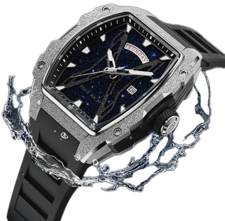 Paul Rich Astro Day & Date Abyss Silver FAS12 horloge 42.5 mm Blauw