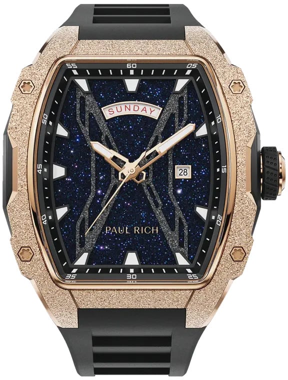 Paul Rich Astro Day & Date Eclipse Gold FAS13 horloge 42.5 mm Blauw