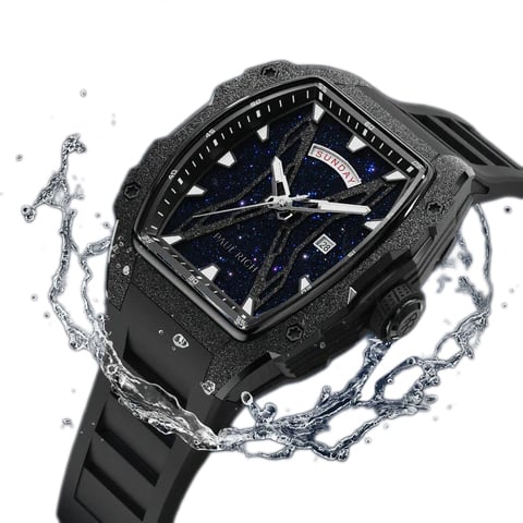 Paul Rich Astro Day & Date Galaxy Black horloge 42.5 mm Blauw