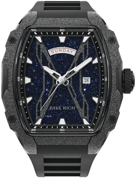 Paul Rich Astro Day & Date Galaxy Black horloge 42.5 mm Blauw