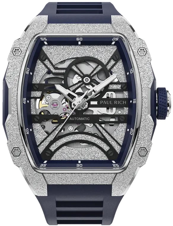 Paul Rich Astro Skeleton Lunar Silver FAS21 automatisch horloge 42.5 mm Zilver