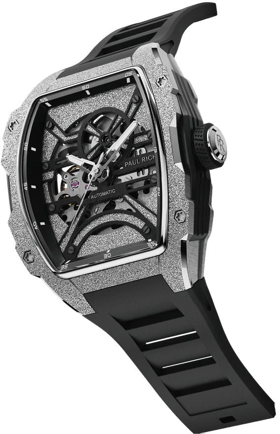 Paul Rich Astro Skeleton Abyss Silver automatisch FAS22 horloge 42.5 mm Zilver