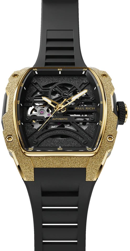 Paul Rich Astro Skeleton Mason Gold FAS24 automatisch horloge 42.5 mm Zwart