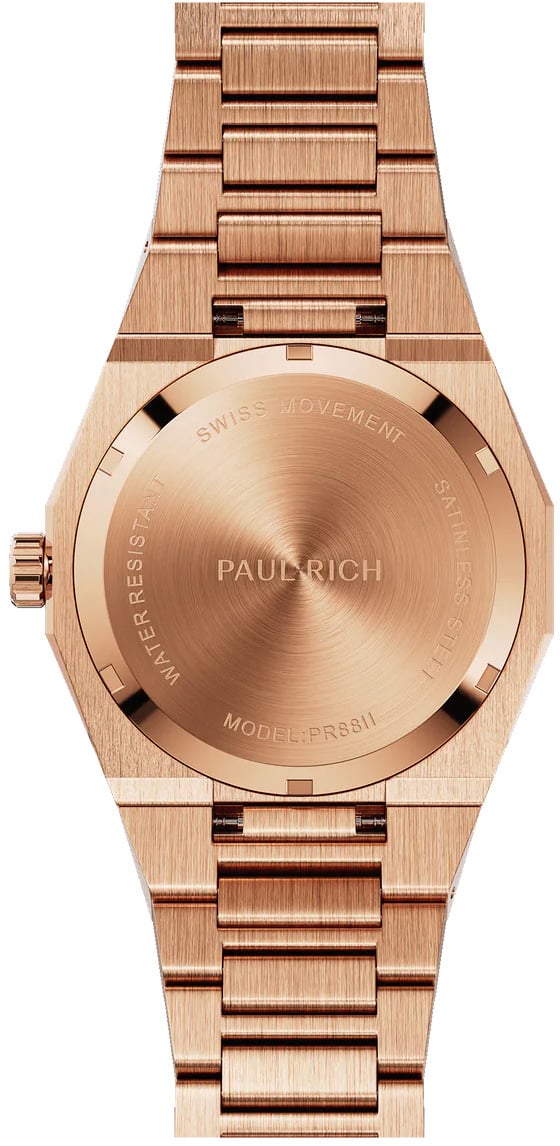 Paul Rich Frosted Star Dust II Rose Gold FRSD204 horloge Blauw