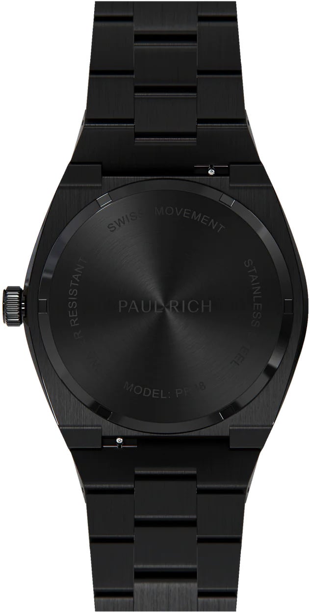 Paul Rich Frosted Star Dust Arctic Waffle Black FSD35 horloge Blauw