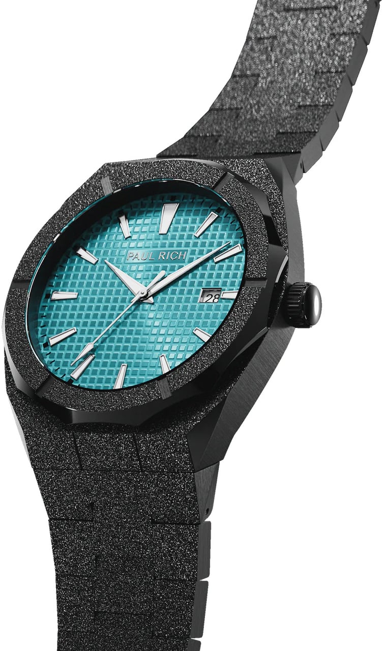 Paul Rich Frosted Star Dust Arctic Waffle Black FSD35 horloge Blauw