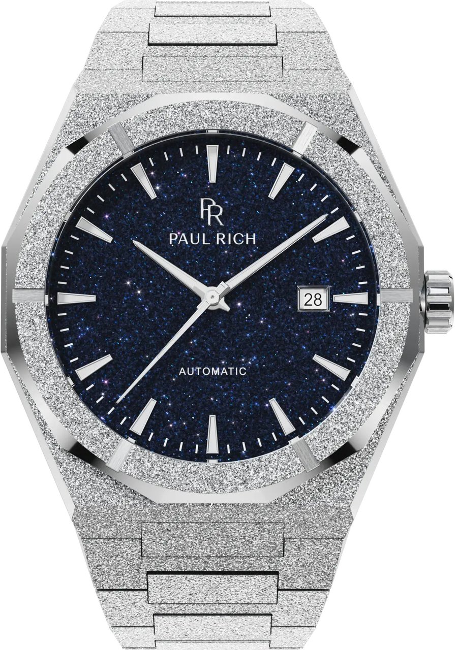Paul Rich Frosted Star Dust II Silver FSDA01 Automatic horloge Blauw