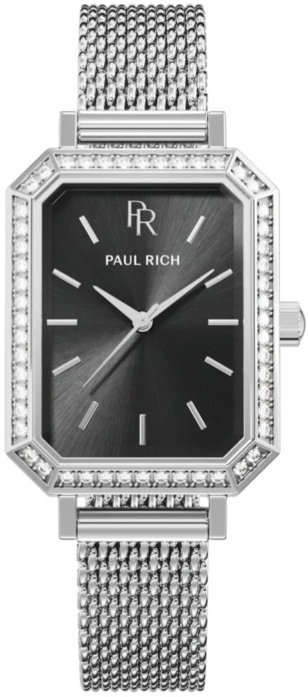 Paul Rich Icon Silver Black ICO04 dameshorloge Zwart