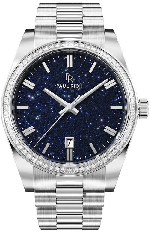 Paul Rich Legacy Aventurine Silver Blue LEG02 horloge Blauw
